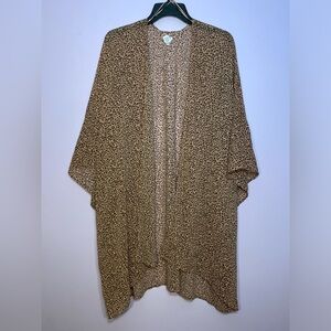 Aerie American Eagle Leopard Kimono One Size Fits All NWOT